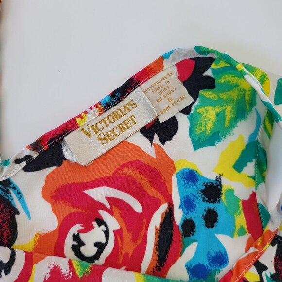 Victoria's Secret Floral Tank Top Sleeveless Button Front S - Picture 2 of 6